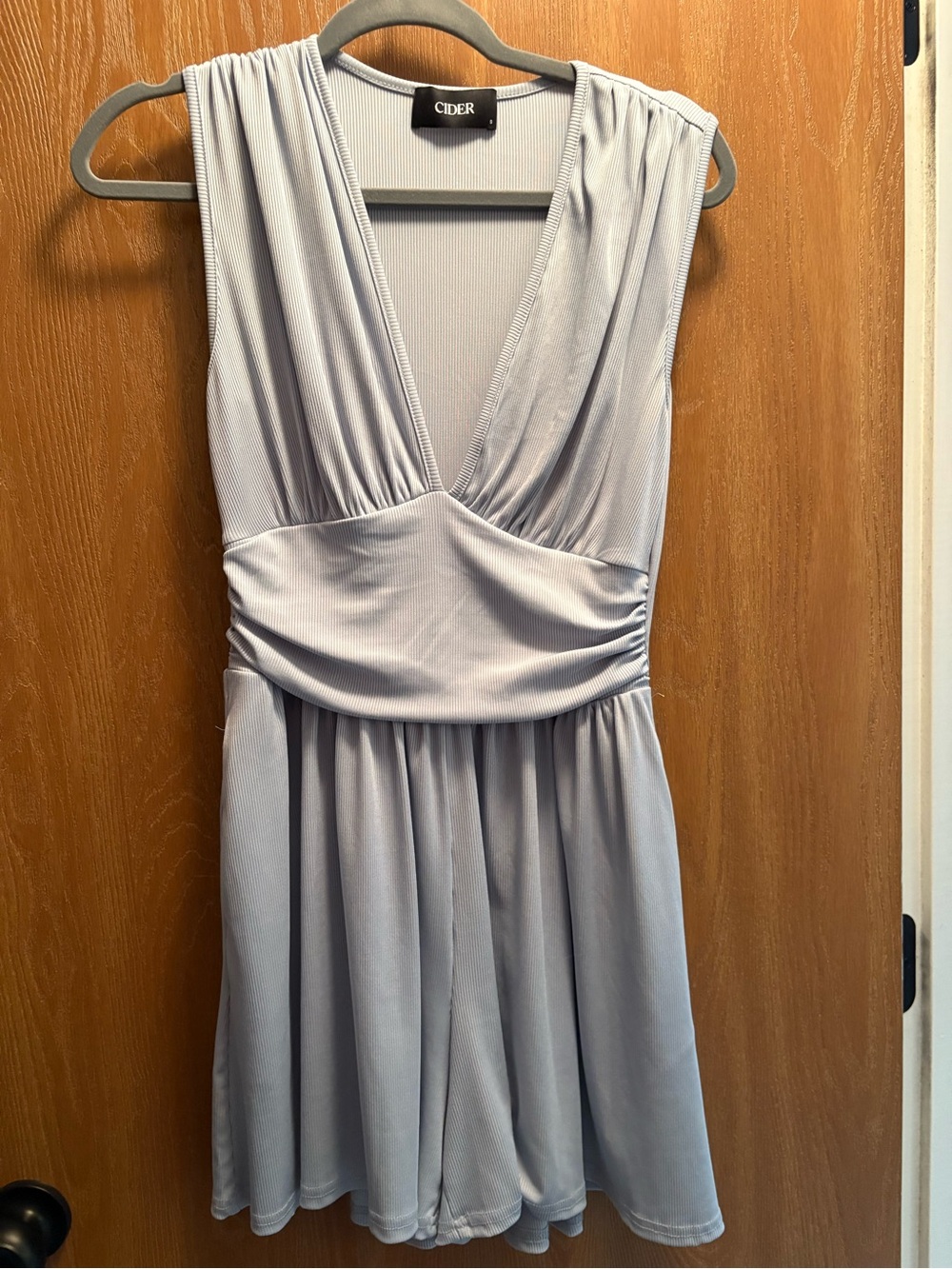 Cider Light Blue Romper